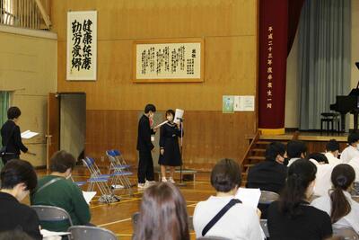 生徒による司会進行